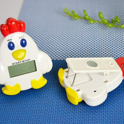 DOITOOL Mechanical Kitchen Timer, Cute Chick Timer for Kids, Wind Up 60 Minutes Manual Countdown Timer for Classroom, Home, Study and Cooking (with Battery)