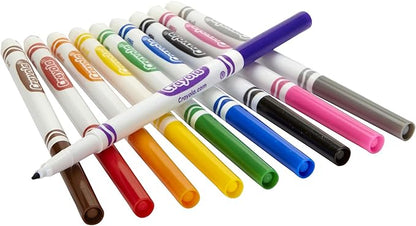 Crayola Fine Line Markers Classpack (200ct), Markers for Kids, Teacher Classroom Must Have, Back to School, Bulk Markers For School