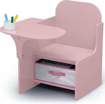 Delta Children MySize Chair Desk with Storage Bin - Greenguard Gold Certified, Dusty Rose