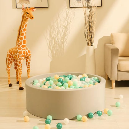 GOGOSO Green Ball Pit Balls for Babies Ball Pit Kids Play Tents, Children Toddlers Plastic Pool Balls for Room &Party Decorations, 100 Toys Pool Balls, Green Colors