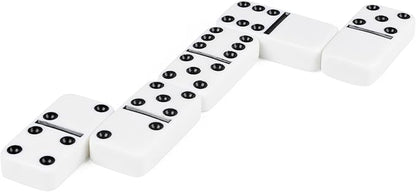 Spin Master Games, Cardinal Legacy Deluxe Double-6 Dominoes, Classic Board Game Set of 28 Dominoes in Lined Wooden Case, for Kids & Family, 1-4 Players, for Ages 8 & Up