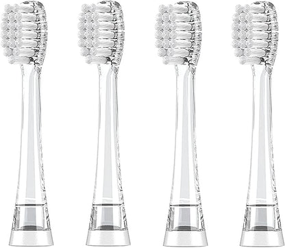 Dada-Tech Baby/Kids Electric Toothbrush Replacement Heads for DT-BB1, DT-K6, SG-513, SG-977 - Pack of 4 (Medium)