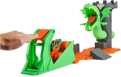 Monster Jam, Dueling Dragon Playset with Exclusive 1:64 Scale Dragon Monster Truck, Kids Toys for Boys Ages 3 and up