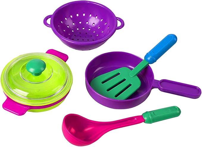 Play Kitchen Accessories- Toddler pots and Pans Set (27 Pcs) -Colourful Play Kitchen Dishes，Tableware Kids Play Kitchen Accessories-Toy Pots and Pans for Kids Ages 3+.