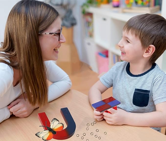 Physics Science Magnets Set for Experiment Education School Science Horseshoe U-Shaped Magnets Kit Toy Tools for Kids Students Teachers