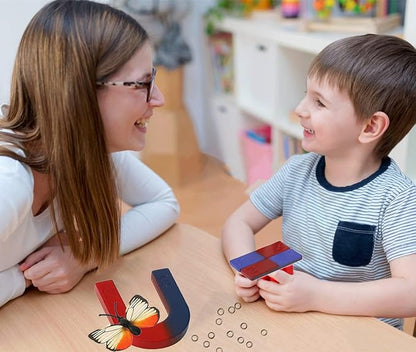 Physics Science Magnets Set for Experiment Education School Science Horseshoe U-Shaped Magnets Kit Toy Tools for Kids Students Teachers