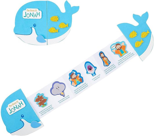 Fun Express Story of Jonah Sequencing Craft Kit - Makes 12, Vacation Bible School 2024