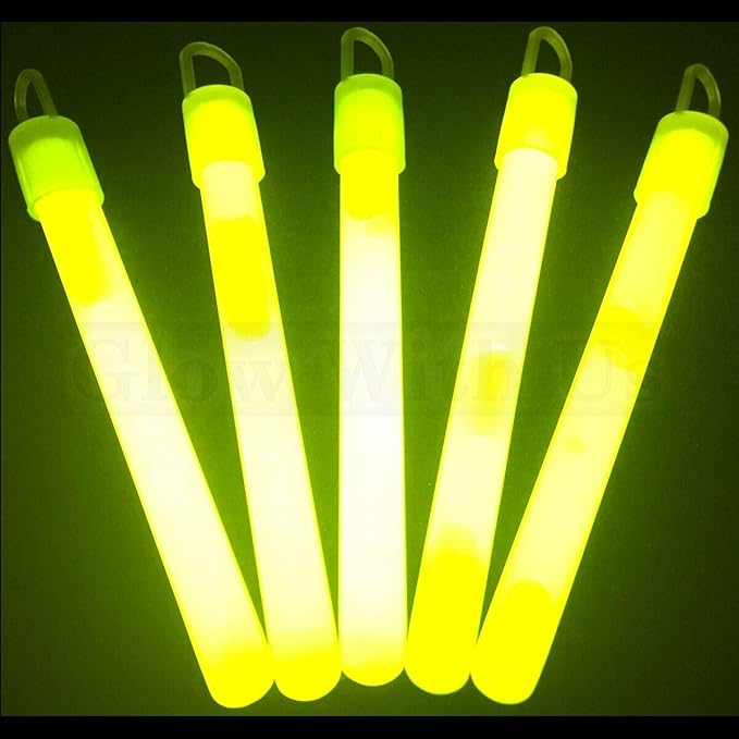 Glow Sticks Bulk Wholesale, 500 4” Yellow Glow Stick Light Sticks. Bright Color, Kids Love Them! Glow 8-12 Hrs, 2-Year Shelf Life, Sturdy Packaging, GlowWithUs Brand…
