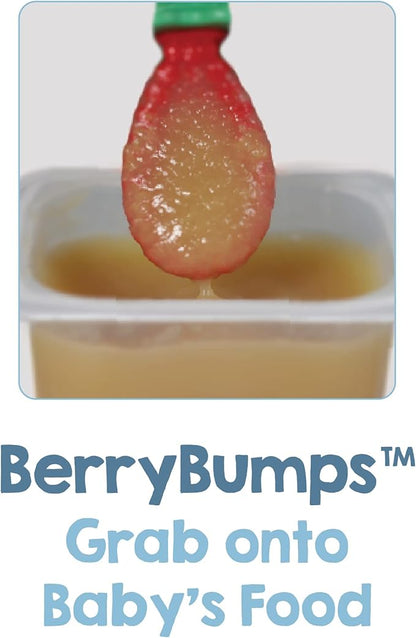 RaZbaby RaZberry Infant Training Spoon, 6m+ (Red & Blue, 2 Count (Pack of 1))