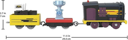 Thomas & Friends Motorized Toy Train Deliver The Win Diesel Battery-Powered Engine with Cargo for Preschool Pretend Play Kids Ages 3+ Years