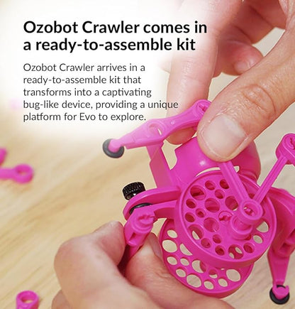 Crawler for Evo Robot - Interactive Programming Accessory, Enhances STEM Education, Develops Critical Thinking, Ideal for Kids Ages 8-13, Surprise Colors, 6 Kits, Evo Required Not Included