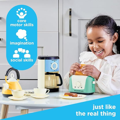 Casdon Morphy Richards Toys - Complete Kitchen Set - Toy Appliance Playset for Kids with Toaster, Coffee Maker, Kettle, Play Food & More - for Children Aged 3+