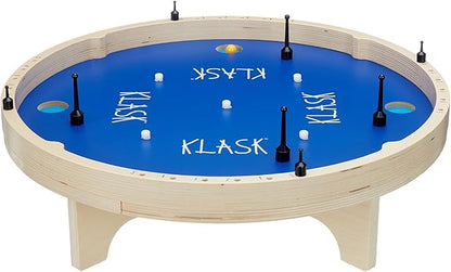 KLASK: The Magnetic Award-Winning Party Game of Skill - for Kids and Adults of All Ages That’s Half Foosball, Half Air Hockey