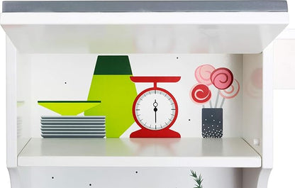 Small Foot Wooden Toys Graceful Children's Play Kitchen with Range, Oven, Kitchen Sink, and Accessories Designed for Children Ages 3+, Multi