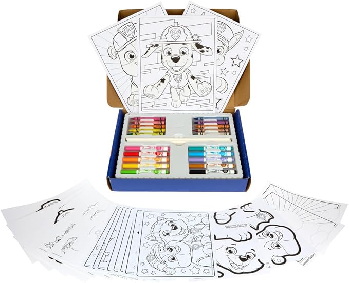 Crayola PAW Patrol Art Kit (60+Pcs), Art Set for Kids, PAW Patrol Toys & Gifts, PAW Patrol Coloring Set, Gift for Boys & Girls, Ages 4+