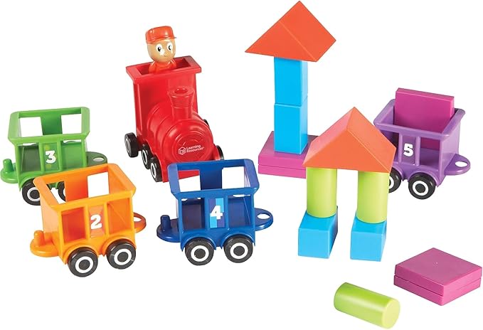 Learning Resources Count & Color Choo Choo, Interactive Train Learning Toy, 21 Pieces, Ages 2+