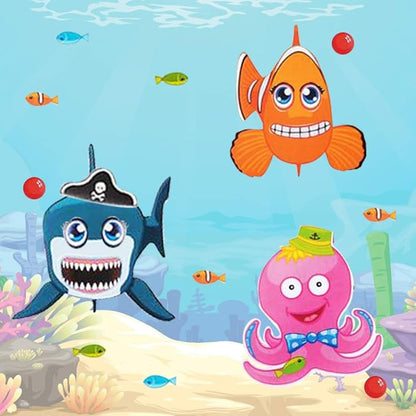 ArtCreativity Make Your Own Sea Life Sticker Assortment, Set of 24 Sheets, Unique Arts ‘n Crafts Activity Supplies Kit for Kids, Sticker Prize, Fun Birthday Party Favor, Goodie Bag Filler