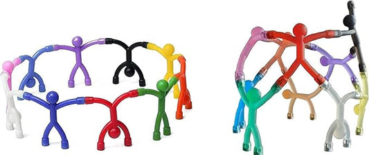 MagMen Magnetic Travel Toys, Stretchy, Fun, and Educational Fidget Toys for Kids and Adults Ages 3 and Up 20 Mix