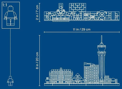 LEGO Architecture Skyline Collection Las Vegas Building Kit 21047 (487 Pieces)