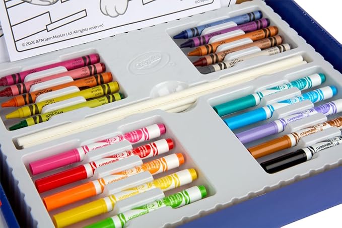 Crayola PAW Patrol Art Kit (60+Pcs), Art Set for Kids, PAW Patrol Toys & Gifts, PAW Patrol Coloring Set, Gift for Boys & Girls, Ages 4+