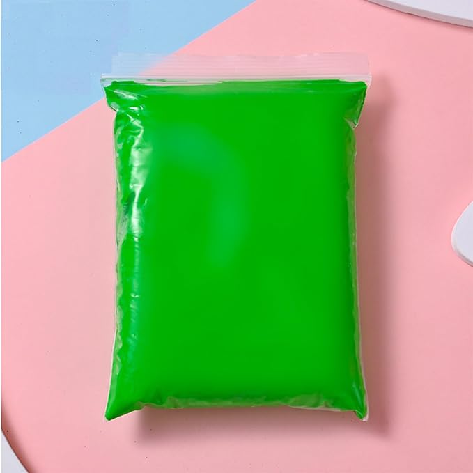 100g Foam Clay, Modeling Clay, Green Air Dry Ultra Light Clay, Non-Toxic, Non-Sticky, Ideal Gift for Boys and Girls