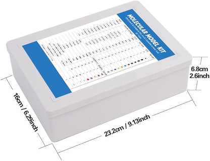 Swpeet 307 Pcs Molecular Model Kit for Organic and Inorganic Chemistry - Chemistry Molecular Model Student and Teacher Set - 126 Atoms & 30 Orbitals & 150 Links & 1 Short Link Remover Tool