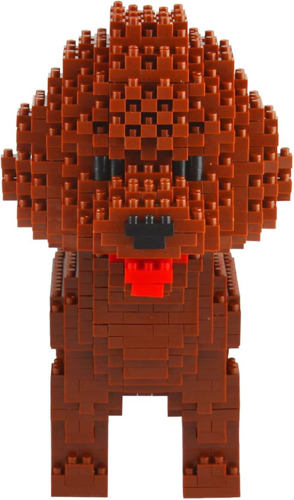 Larcele Micro Dog Building Blocks Set Mini Pet Building Toy Bricks,950 Pieces KLJM-02 (Poodle)