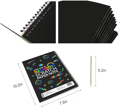 I&Art Scratch Art Books for Kids Scratch Art Paper Rainbow Scratch Art for Best Gifts