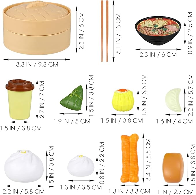 2 Sets Induction Cooker for Steamer Buns Children Pretend Breakfast Toys Chinese Breakfast Play Toy Pretend Toys for Breakfast Steamed Toy Kitchen Cooking Toys