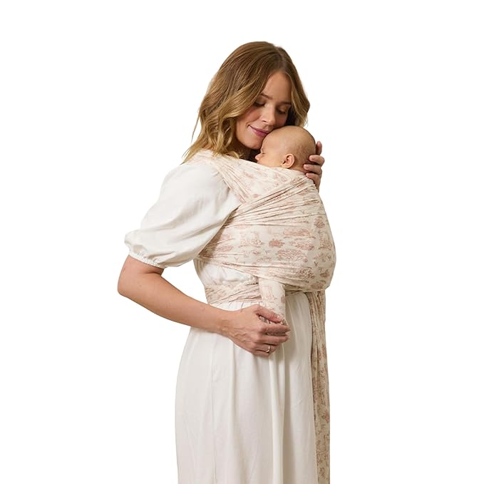 Solly Baby Wrap, Buttery-Soft Baby Carrier Newborn to Toddler 8-25 Lbs., Lightweight & Hands-Free Infant Sling Wrap, Breathable Carrier, Baby Wearing & Postpartum Essential, New Mom Gift, Rose Toile