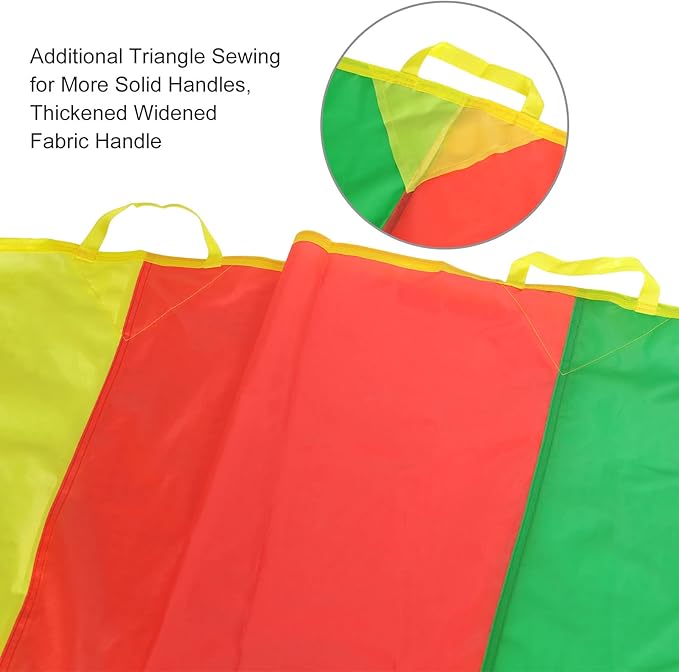 Sonyabecca Parachute Kids Play 8FT,10FT,12FT,16FT,20FT for 8-12 Years Game, Kids Party Game