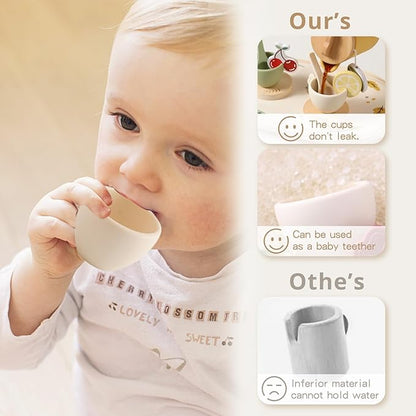 Tea Party Set for Kids - Wooden Tea Set for Little Girls 15PCS Silicone Toddler Tea Set Kitchen Accessories Pretend Play Toy Tea Set for Toddlers - Birthday Gift