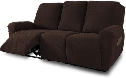 NORTHERN BROTHERS Recliner Sofa Covers 3 Seater - Reclining Sofa Covers Couch Covers for Reclining Couches Reclining Couch Covers, Dark Brown