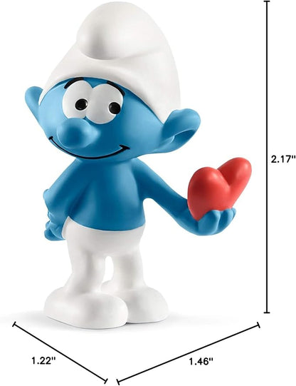 Schleich Smurfs, Retro Toys for Kids, Smurf with Heart Toy Figurine