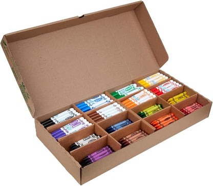 Crayola Large Crayons & Ultra Clean Washable Markers (256 Count), Assorted Colors, Styles Vary