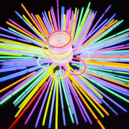 394 Pcs Glow in the Dark Party Supplies for 16 Kids Adults, Light Up Party Favors,150 Glow Sticks Bulk Party Pack (for Glow Glasses,Earring,Bunny Ear Headband,Bracelets, Necklaces), Glow Party Favors