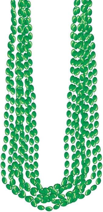 Silver Metallic Bead Necklaces, Party Accessory, 48 Ct.