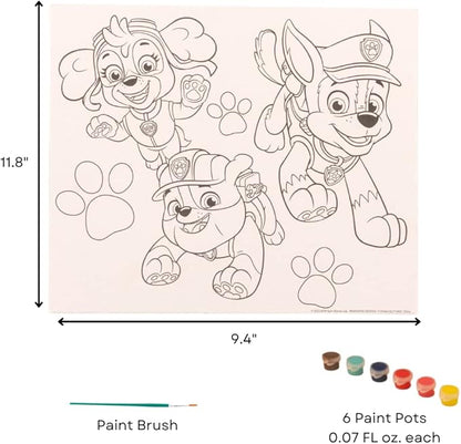 Innovative Designs Paw Patrol Creative Coloring Canvas Painting and Activity Set for Kids, 1000+ pcs