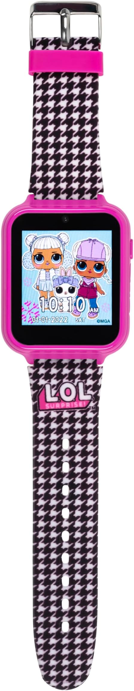LOL Surprise Kids Smart Watch with Camera, Games, Voice Recorder, Step Counter, 10 Unique Watch Faces, Alarm, Timer, and Calculator - Fun Tech Toy for Kids