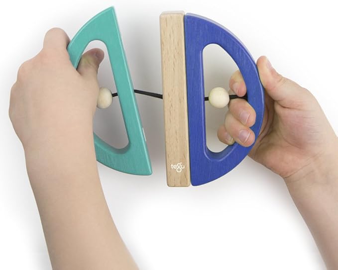 Tegu Swivel Bug Magnetic Building Block Set, Teal & Blue