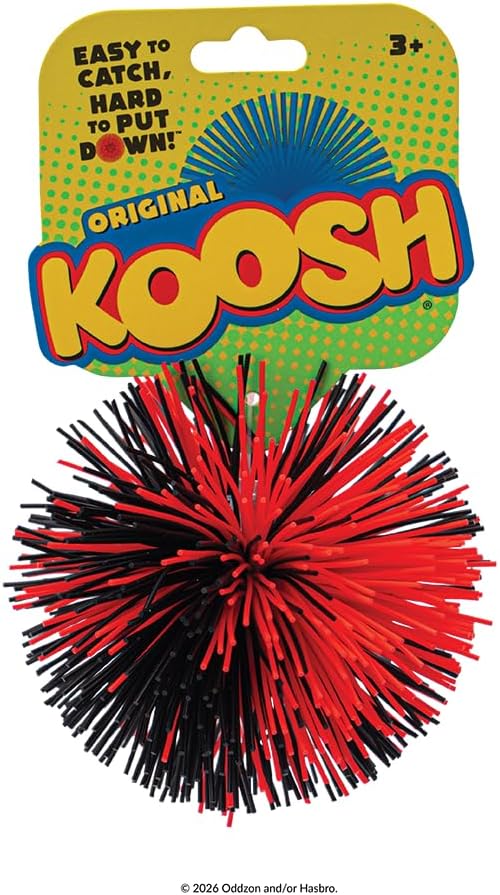 Koosh Balls 3 inch, Single Assorted Color - Kids Outdoor Toys, Beach Toys, Kids Games, Outdoor Games for Adults and Family, Outdoor Games for Kids, Kids Toys, Fidget Toys for Kids, Ages 3+