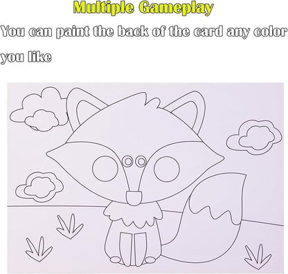 3D EVA Foam Stickers for Toddlers 12PCS Sticky Foam DIY Craft Preschool Art Class Drawing Sticker Puzzle Art Kit for Kids Boys Girls (Cartoon Animals A)