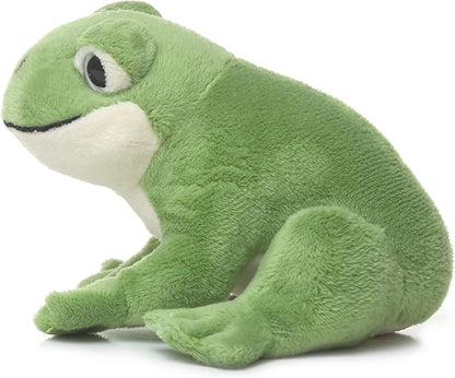 TAMMYFLYFLY Cute Realistic Green Frog Plush Toy Green Frog Stuffed Animal Lifelike Animal Doll 15cm
