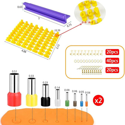 PTFJZ Polymer Clay Cutters for Earring Making 181pcs Clay Tools Set with 44 Shapes Stainless Steel Clay Earrings Cutters 16 Circle Shape Cutters 1 Letter Stamp 120 Jewelry Accessories