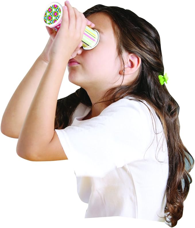 Hygloss Products Kaleidoscope Kit For Kids - Make Your Own Kaleidoscopes - 6-3/4 x 1-3/8 Inches, 1 Pack