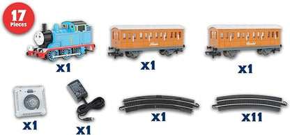 Bachmann Trains - Thomas & Friends Thomas with Annie and Clarabel Ready To Run Electric Train Set - HO Scale