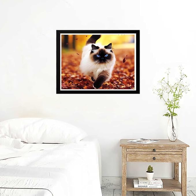 Jigsaw Puzzles 1000 Pieces Puzzles for Adults, Cats Playing in The Park Wooden Puzzle Animal Unique Difficult and Challenge Large Puzzle Game Decompressing Toys Best Gift for Cat Lovers