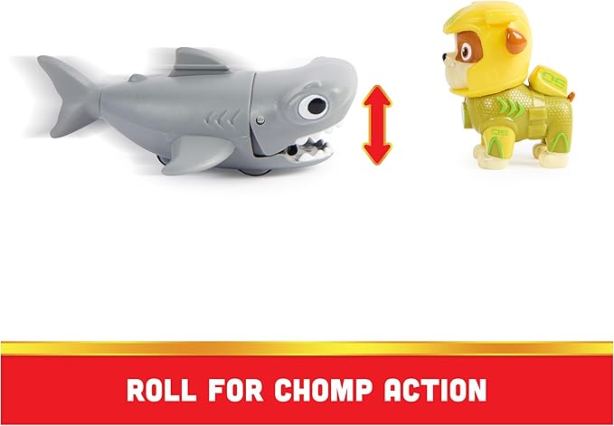 Paw Patrol, Aqua Pups Rubble and Hammerhead Action Figures Set, Kids Toys for Ages 3 and up
