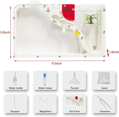 Sand Ant Farm Castle for Kids,Large Ant Habitat to Study Insect Behavior,Ant Colony Ecosystem Science Educational Gift for Classroom