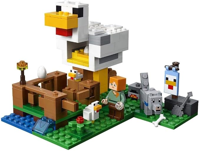 LEGO Minecraft The Chicken Coop 21140 Building Kit , 84 months to 168 months(198 Pieces)